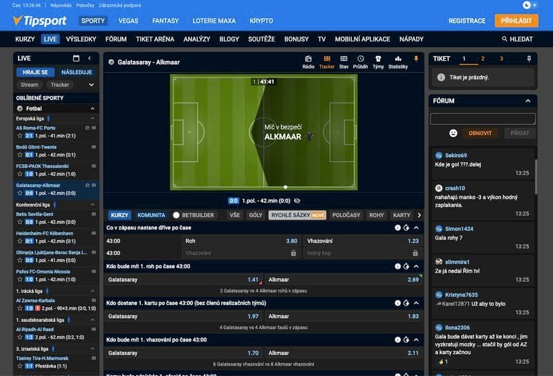 Kero Sports — live in-game betting board