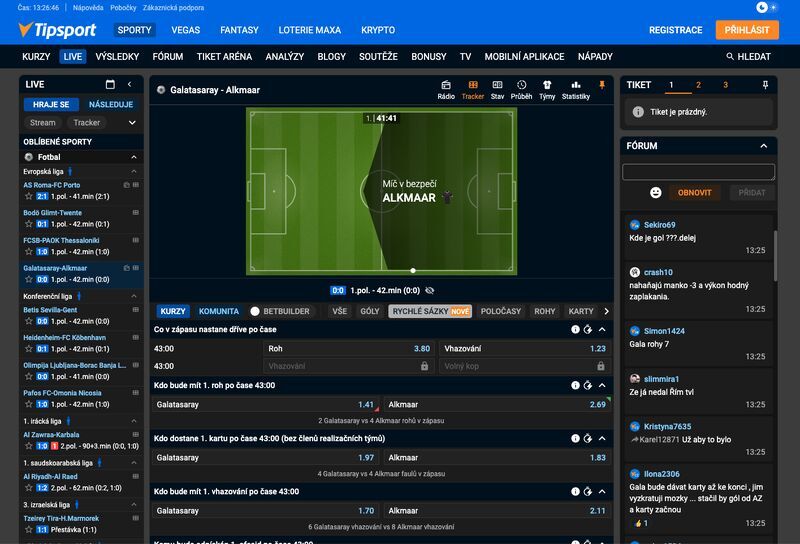 Kero Sports — live in-game betting board