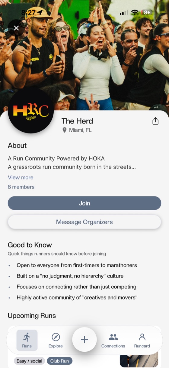 Runcards — Club card